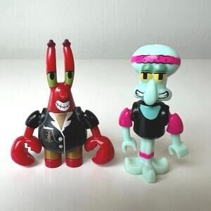 Gym Squidward Mr. Krabs Mega Construx Spongebob Squarepants Micro Figures